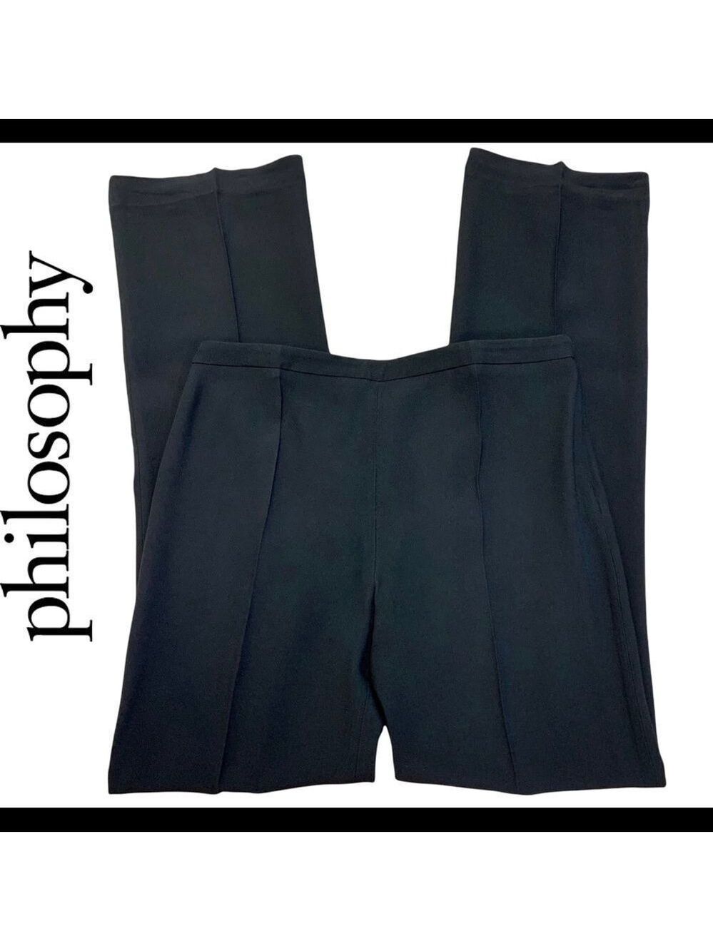 Nwot philosophy black trouser dress pants size 8